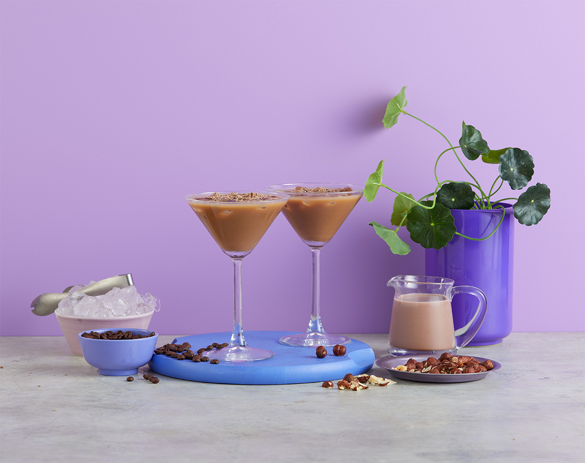 Chocolate Frangelico Iced Coffee Cocktail