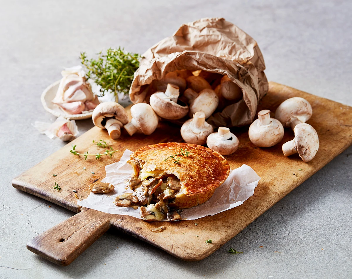 Mushroom and Truffle Brie Pies