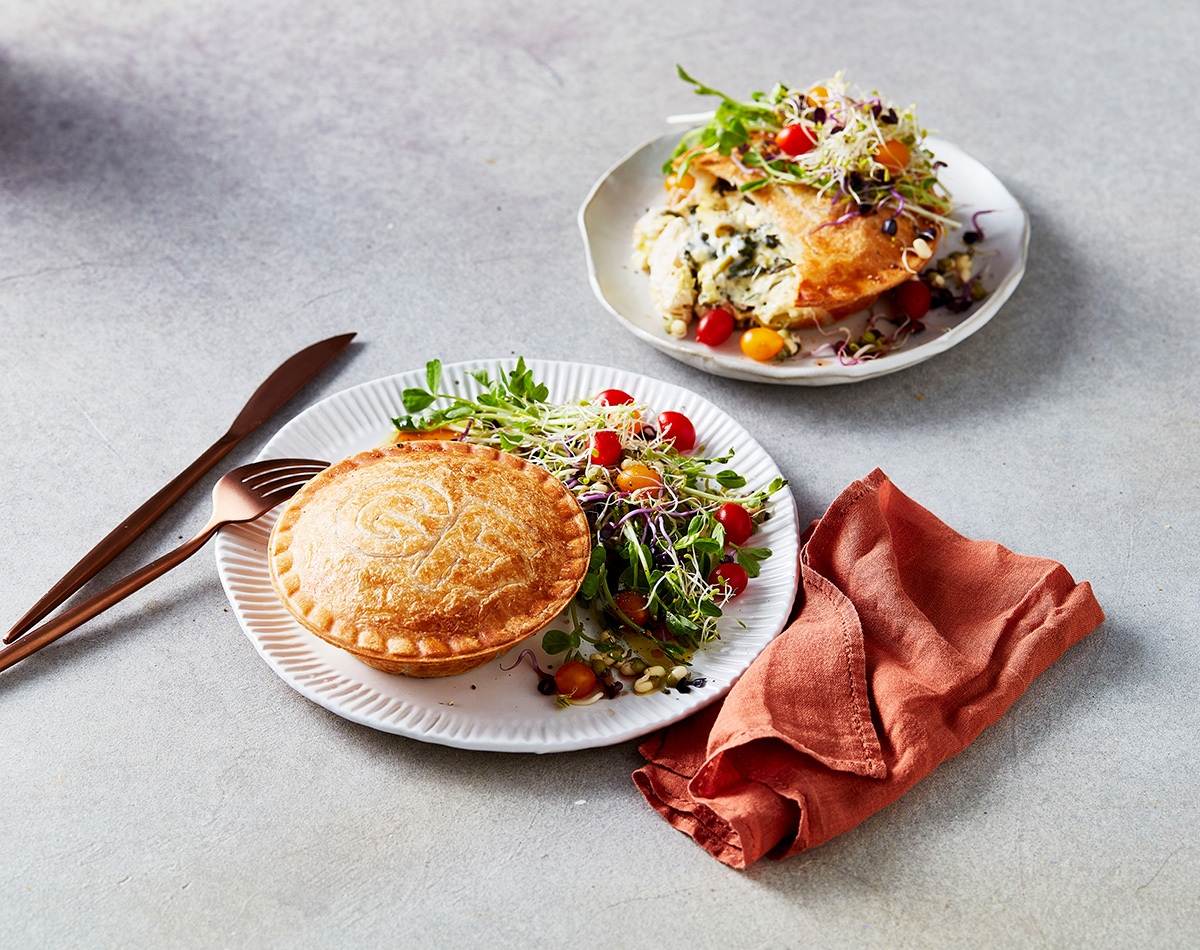 Creamy Artichoke, Leek and Spinach Pie