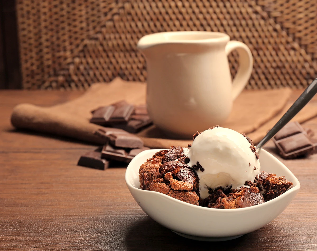 Chocolate and Orange Volcano Pudding