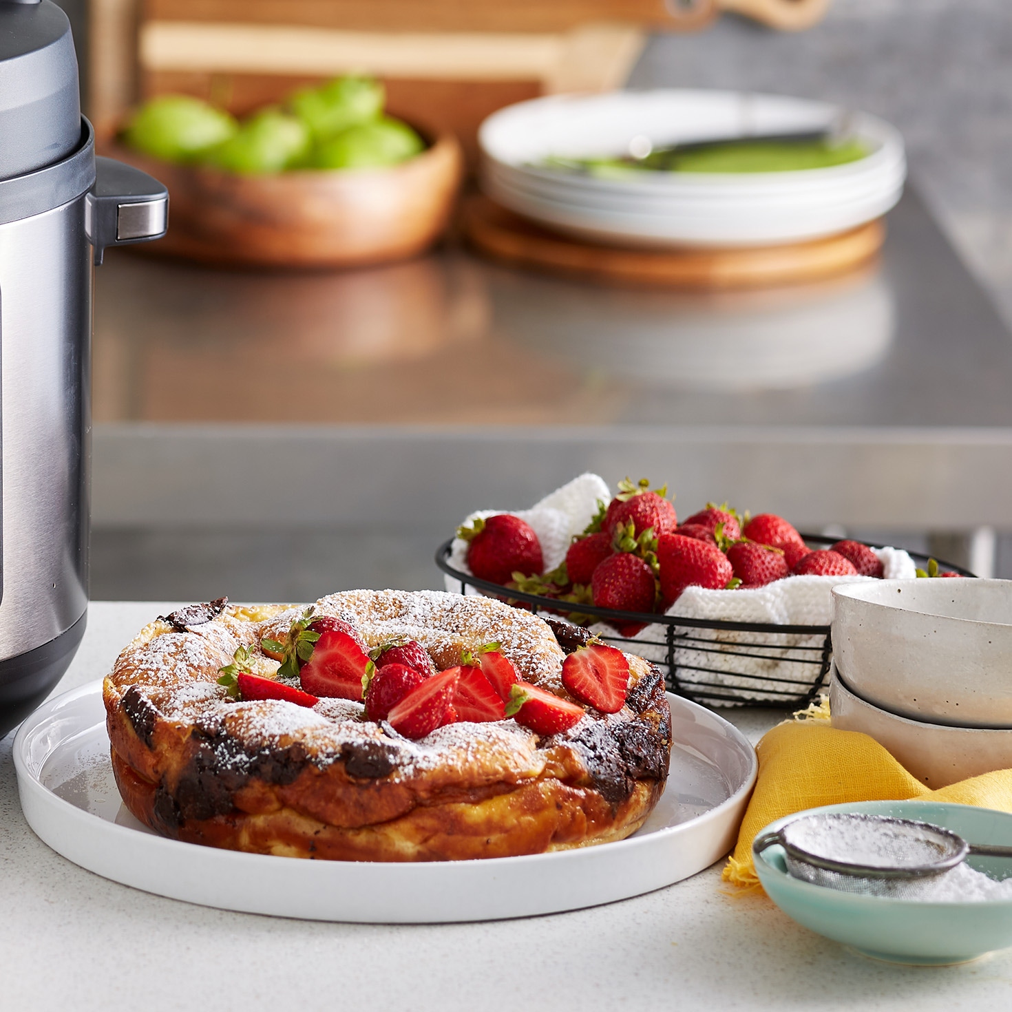 Croissant Butter Chocolate Pudding