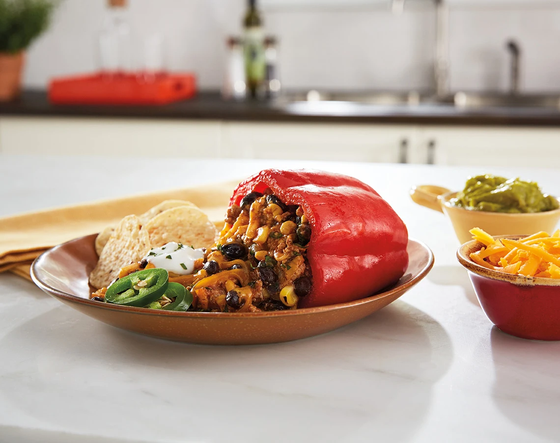 Mexican Style Stuffed Capsicums